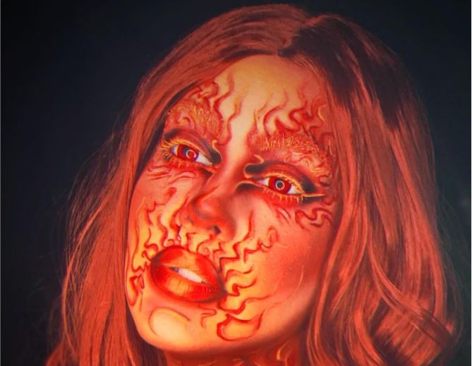 red eye contacts red contacts