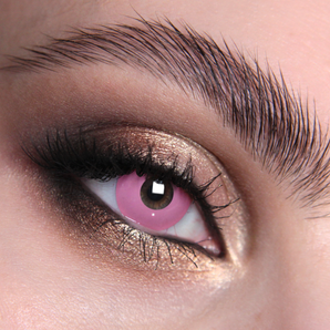 Pink Halloween Coloured Contact Lenses