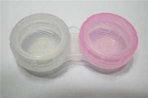 Lens Case - Pink & Clear 