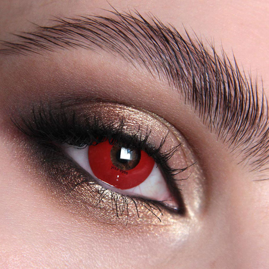 red contact lenses