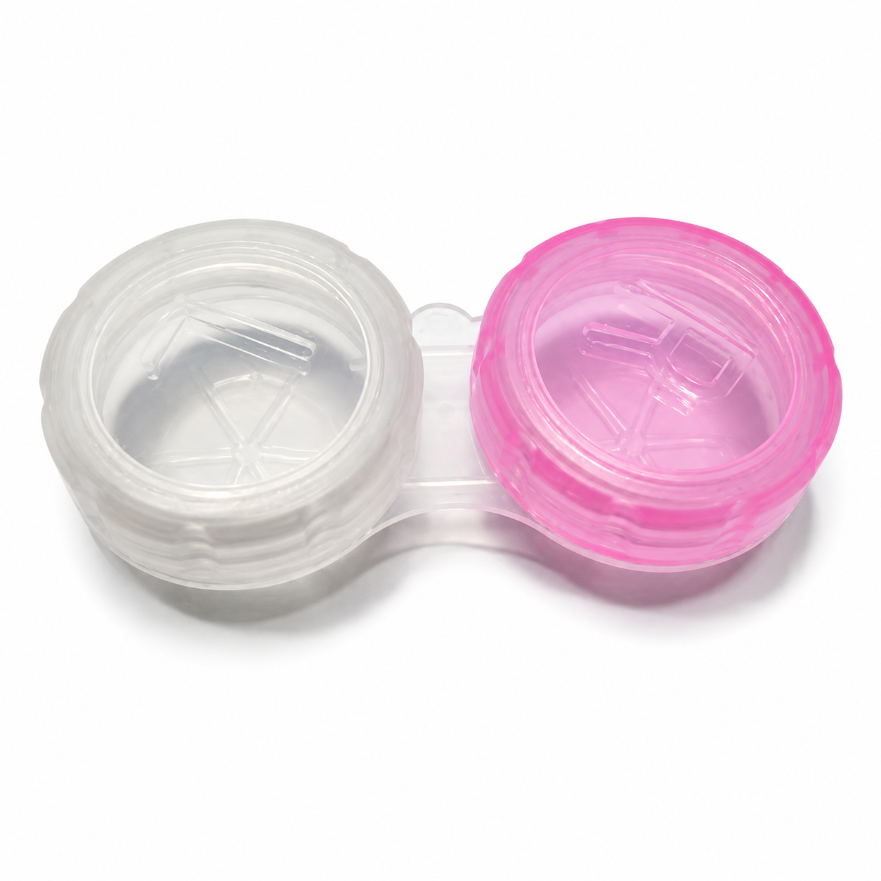 Lens Case - Pink & Clear