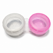 Lens Case - Pink & Clear