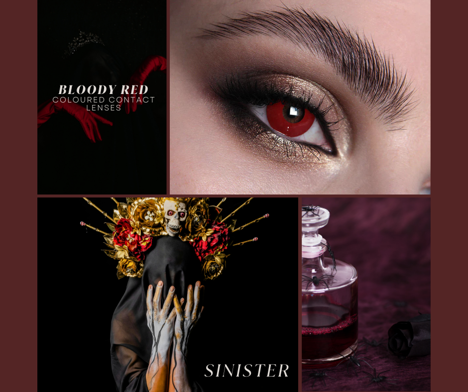 Bloody Red Halloween Contact Lenses