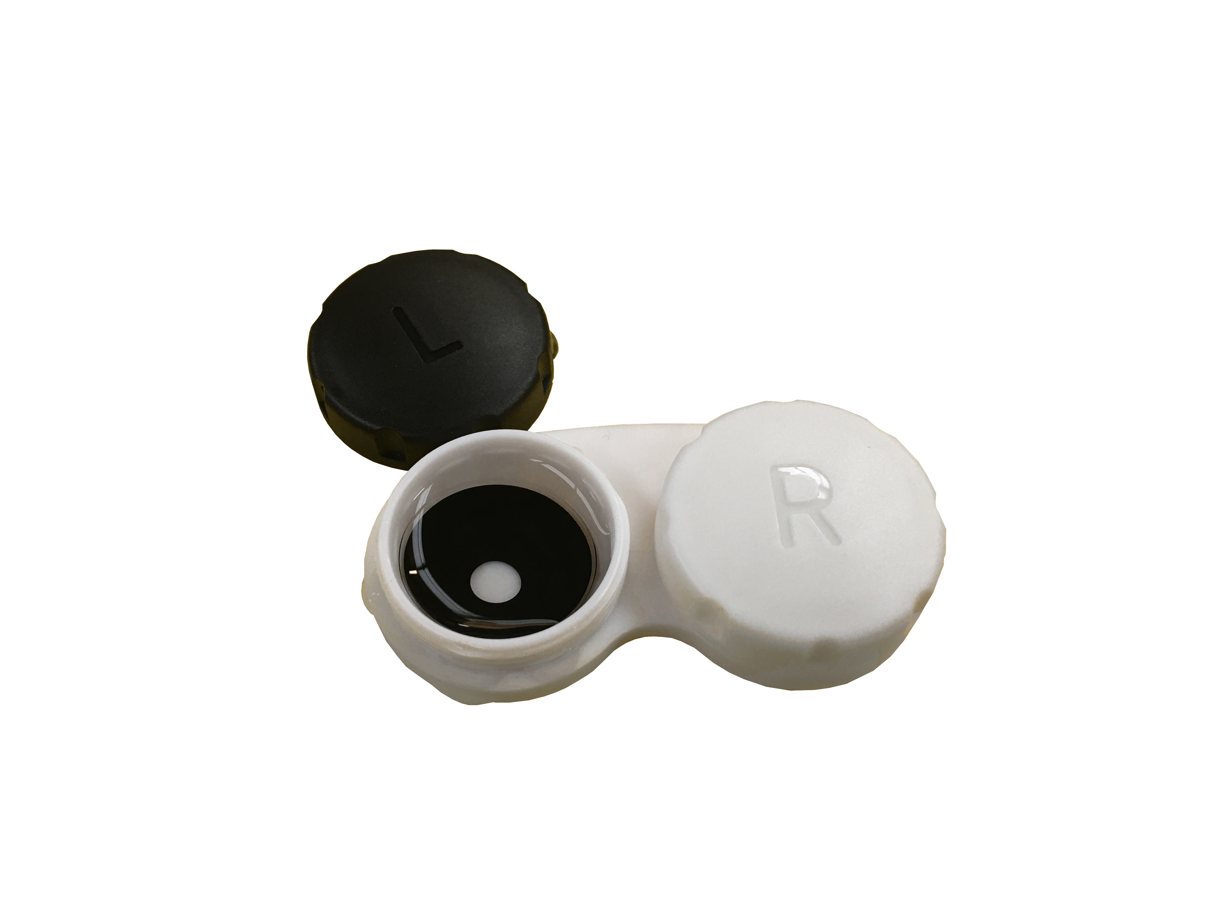 22mm Sclera Lens Case B&W 