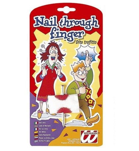 Nail Through Finger Joke Colour Contact Lenses
