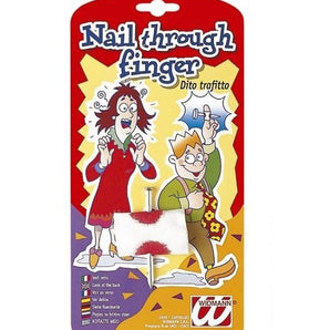 Nail Through Finger Joke Colour Contact Lenses