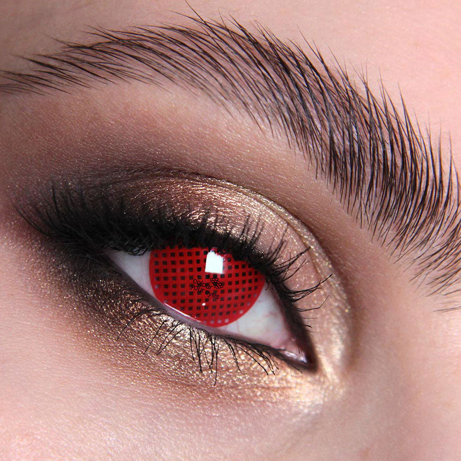 red mesh contacts